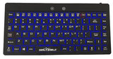 Seal Silk Mini Glow™ Waterproof Silicone Keyboard - Backlit- S89G