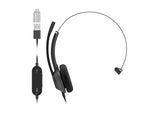 Cisco Headset 321Q USB-C, Wired Single On-Ear Headphones, Microsoft Teams Controller with USB-C, Carbon Black, 2-Year Limited Liability Warranty (HS-W-321Q-C-USBC)