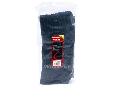 Monoprice 106489 13-Inch Hook and Loop Fastening Cable Ties, Black