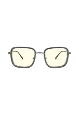 Fallout GUNNAR Gaming, Computer, Blue Light Blocking Glasses – Exclusive Vault 33 Glasses – Patented Lens Technology Gunmetal/Olive Clear