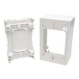 Tripp Lite 323068 Single-Gang Surface-Mount Junction Box Wall Plate, White