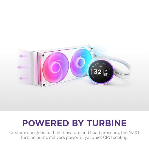 NZXT Kraken Elite v2 240mm RGB AIO CPU Liquid Cooler WT