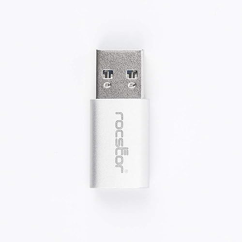 Rocstor USB Data Transfer Adapter - Type C Female USB - Type A Male USB - White Male Adapter White