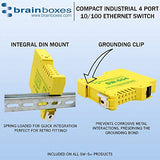 Brainboxes Switch - 4 ports - DIN rail mountable (SW-504)