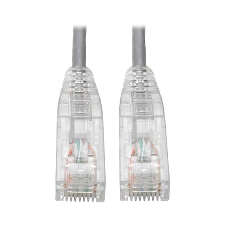TRIPP LITE Cat6 Gigabit Patch Cable Snagless Utp RJ45 Molded Slim, 7', Gray (N201-S07-GY)