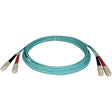 Tripp Lite N806-15M 50 Feet 10Gb Multimode Duplex 50/125 LSZH Aqua Fiber Patch Cable SC/SC - 15M
