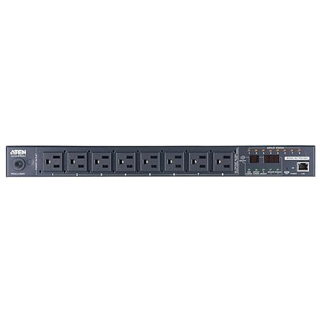 ATEN PE6108 15A/10A 8 Outlet 1U Metered and Switched eco PDU - Remote Power Control