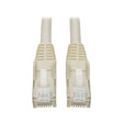 Tripp Lite Cat6 Gigabit Snagless Molded Patch Cable (RJ45 M/M) - White, 1-ft.(N201-001-WH)