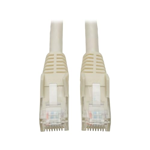 Tripp Lite N201-002-WH Cat6 Gigabit Snagless Molded Patch Cable RJ45M/M (2-Feet, White)