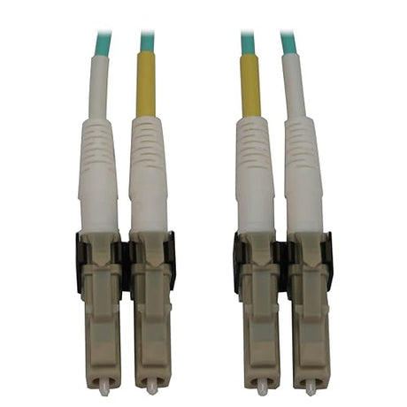 Tripp Lite Switchable Fiber Cable, 400G Duplex Multimode 50/125 OM3 (LC Duplex-PC/LC Duplex-PC), Round LSZH Jacket, Aqua, 4 Meters / 13.1 Feet, Lifetime Limited Manufacturer's Warranty (N820X-04M) 13.1 ft / 4M