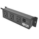 Tripp Lite TLP310USBS Computer Surge Protector, Black Mounting Bracket