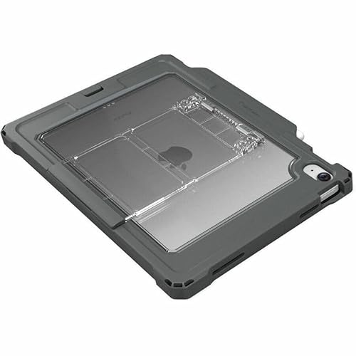 MAXCases Shield Extreme-X2 for iPad 10 10.9 w/3.5 mm Adapter and Locking Bezel (2022) (Black Bezel-Gray Case)