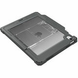MAXCases Shield Extreme-X2 for iPad 10 10.9 w/3.5 mm Adapter and Locking Bezel (2022) (Black Bezel-Gray Case)