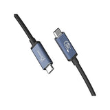 j5create USB 40Gbps 240W USB Type-C Cable, Black/Space Gray, JUC29L08