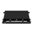 Panduit Opticom Rack Mount Enclosure, 1 RU, 4 FAP/Cassette Slots, Black Steel, FRE1UBL