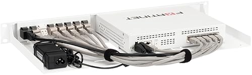 Rackmount.IT Industrial Rack Mount Kit for Fortinet FortiGate 50G Series – Hardened 1U 19” Rackmount – Front-Facing Ports & Antenna Punch-Outs (RM-FR-T21I)