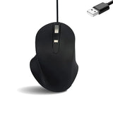 Matias Wired USB-A PBT Premium Computer Mouse, Proven Performance, Ergonomic Mouse, Left Right Hand Use, Home and Office Use, Compatible for PC MacBook, Chromebook, Laptop, Desktop - (Black)