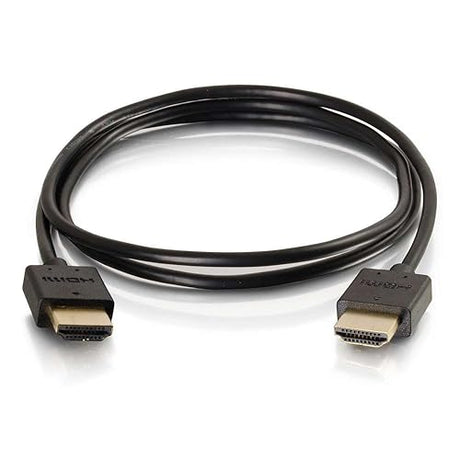 C2G 41361 Ultra Flexible High Speed HDMI Cable with Low Profile Connectors, Black (1 Foot, 0.30 Meters) 1ft