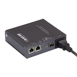 Black Box Compact Media Converter - 2-Port 10/100/1000-Mbps Copper, 1-Port 100/1000-Mbps SFP
