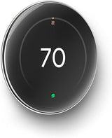 Google Nest Learning Thermostat Pro Edition with Temperature Sensor (4th Generation, 2024) Smart Energy Saving, Advanced Calibration, Adaptive Eco, Compatible with Alexa & Home (Polished Silver)
