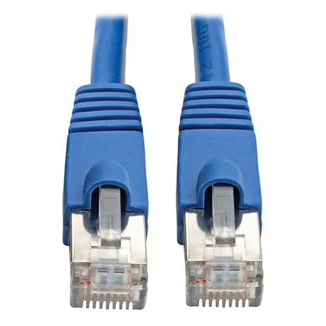 Tripp Lite Cat6a Ethernet Cable, 10G-Certified Patch Cable, Snagless, Shielded STP PoE Ethernet Cord, 15 ft, Blue (N262-015-BL) 15ft. Blue