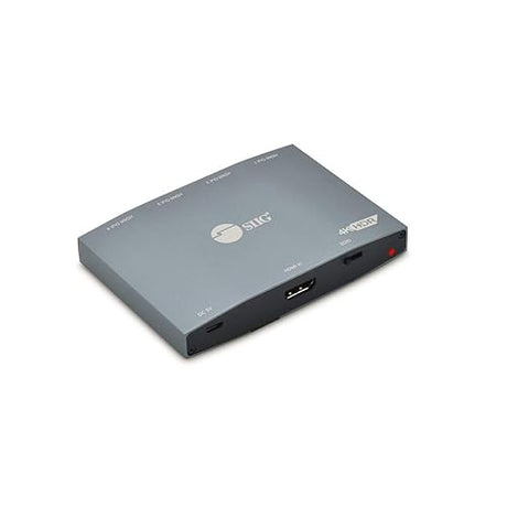 SIIG 4K HDMI Splitter 1 in 4 Out, HDR with EDID, 1x4 HDMI Splitter, HDCP 2.2/1.4, HDR, 18Gbps Bandwidth, EDID Management, TAA Compliant (CE-H26K11-S1) 1 in 4 Out HDMI Splitter