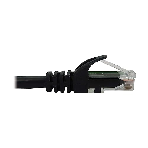 Tripp Lite Cat6a 10G Ethernet Cable, Snagless Molded UTP Network Patch Cable (RJ45 M/M), Black, 6 inches / 15.2 Centimeters, Manufacturer's Warranty (N261-06N-BK)