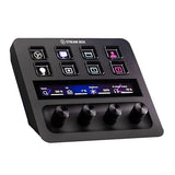 Elgato Stream Deck + XLR - Audio Mixer & Controller, Rear XLR-to-USB Mic Interface, Compatible with Any XLR Mic for Podcasting, Streaming, Content Creators, dials and LCD Keys, PC/Mac