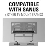 Sanus Soundbar Mount for TV Mount Bracket - Height & Depth Adjust, Moves in-Sync with TV, Supports Sound Bars Up to 20 lbs - SASB1-B1