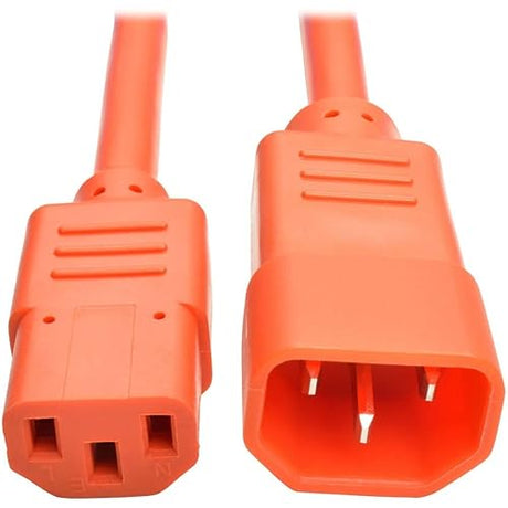 Tripp Lite P005-002-AOR 2' Heavy Duty Power Extension Cord, C14-C13, 15A, 14 AWG, Orange