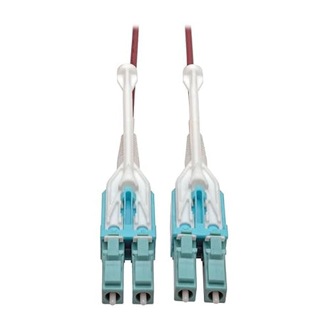 Tripp Lite N821-05M-MG-T 10G Duplex Multimode 50/125 OM4 LSZH Fiber Optic Cable (LC/LC), Push/Pull Tabs, Magenta, 5 M