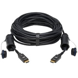 Tripp Lite HDMI Fiber Active Optical Cable Armored Hooded 4K 60Hz M/M 50M (P568FA-50M-W)