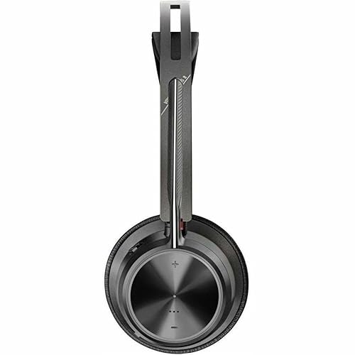 Poly Voyager Focus 2 USB-C-C Headset + USB-C/A Adapter TAA - Google Assistant, Siri - Stereo - USB Type C - Wired/Wireless - Bluetooth - 298.6 ft - Over-The-Head - Binaural - Supra-aural - 4 Cable