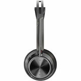 Poly Voyager Focus 2 USB-C-C Headset + USB-C/A Adapter TAA - Google Assistant, Siri - Stereo - USB Type C - Wired/Wireless - Bluetooth - 298.6 ft - Over-The-Head - Binaural - Supra-aural - 4 Cable