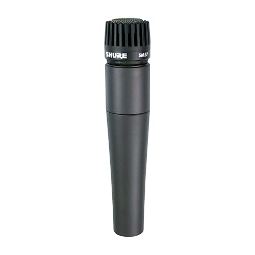 Shure SM57 Professional XLR Dynamic Microphone – Cardioid Mic for Instruments, Amplifiers, Drums & Live Performance Recording (SM57-LC)