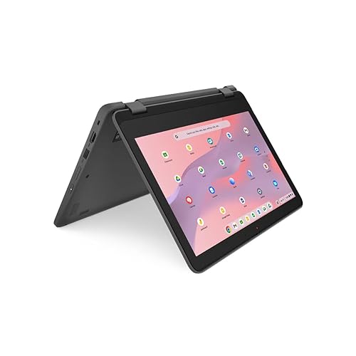 Lenovo 300e Yoga Chromebook Gen 4 11.6 HD 2-in-1 Touchscreen Laptop, MediaTek Kompanio 520 2.0GHz, 8GB RAM, 64GB eMMC, ChromeOS, Graphite Gray with Pen
