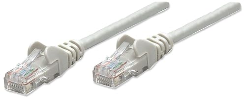 Manhattan Intellinet Network Solutions Cat5e RJ-45 Male/RJ-45 Male UTP Network Patch Cable, 1.5-Feet (318228) 0.5 m (1.5 ft) Grey