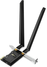 TP-Link Wi-Fi 6E AXE5400 PCIe WiFi Card for Desktop PC(Archer TXE72E) - Bluetooth 5.3, WPA3, 802.11axe Tri Band Wireless Adapter with MU-MIMO, OFDMA, Ultra-Low Latency, Supports Windows 11, 10 (64bit) AXE5400 + Bluetooth 5.3