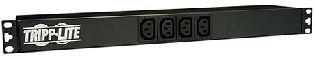Tripp Lite Basic PDU, 14 Outlets (12 C13, 2 C19), 100-240V, C20, C14/L6-20P/L5-20P/5-20P/5-15P, 1.6/3.8kW, 10 ft. Cord, 1U Rack-Mount Single-Phase PDU (PDUNV) 14 Outlets / Horizontal 15 Amps 100V-240V + Adapters