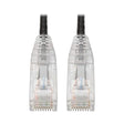 Tripp Lite Cat6 Gigabit Patch Cable Snagless Utp RJ45 Molded Slim, 2', Black (N201-S02-BK)