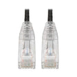 Tripp Lite Cat6 Gigabit Patch Cable, RJ45 M/M, Gigabit, Snagless, UTP, Molded, Slim, Black, 6 ft. (N201-S06-BK) Black 6 ft.