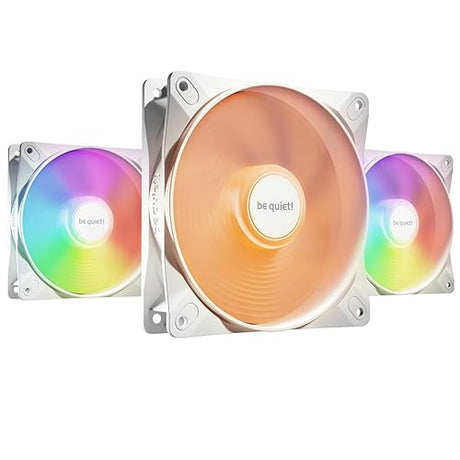 be quiet! Light Wings LX 120mm PWM PC Case Fan | White | Triple-Pack | BL122