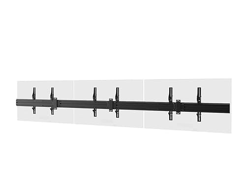 Monoprice Commercial Series 3x1 Menu Board Wall Mount for Screens Between 32in and 65in Max Weight 66lbs VESA Patterns up to 600x400