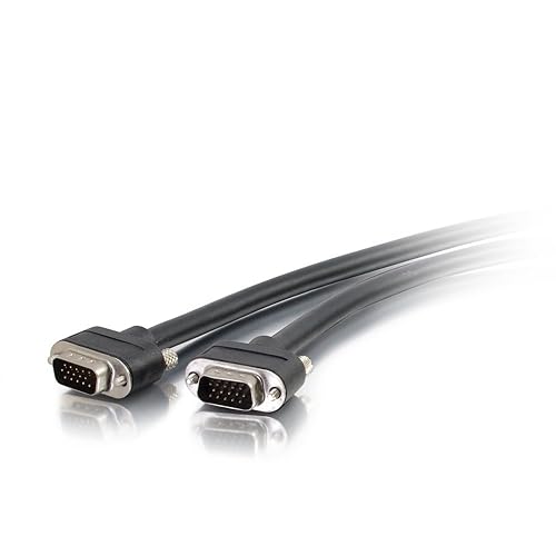 C2G 50216 VGA Cable - Select VGA Video Cable M/M, In-Wall CMG-Rated, Black (25 Feet, 7.62 Meters)