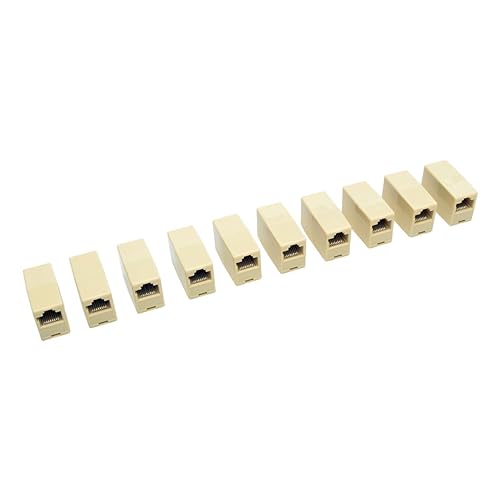 Tripp Lite N033-001-10PK Telephone Straight-Through Modular in-Line RJ45 Coupler 10 Pack