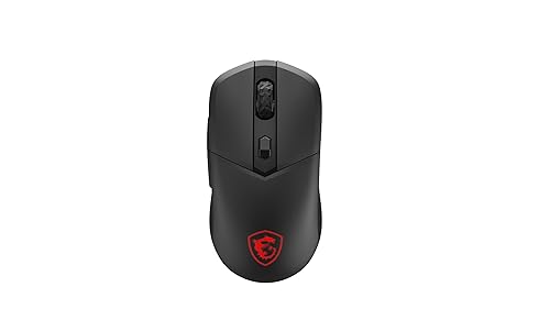 MSI Versa 300 W Gaming Mouse, 8000 DPI, 30M+ Clicks Kailh Switch, Optical Sensor, Ergonomic Ambitextrous Hand Design, RGB Light