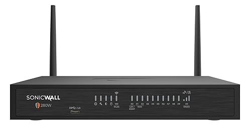 SonicWall TZ280W - Secure Upgrade - 3-Year Advanced Edition with 1 Year CSE (03-SSC-7988) - Next Generation Wireless Firewall – 2.5 Gbps Throughput, 1 Gbps Threat Prevention, Secure SD WAN Advanced Protection Suite 3 Year