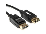 Rocstor Premium 3ft / 1m DisplayPort 1.2 Cable M/M - DisplayPort 4k - DisplayPort Male Digital Audio/Video - 3ft - Black- DP TO DP Cable 4Kx2K - DisplayPort for Monitor, Audio/Video Device - 2.70 GB/s