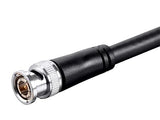 Monoprice SDI BNC Cable - 6 Feet - Black, 12Gbps, 16 AWG, Dual Copper, Aluminum Shielding, for Transmitting UHD-SDI Video Signals - Viper Series