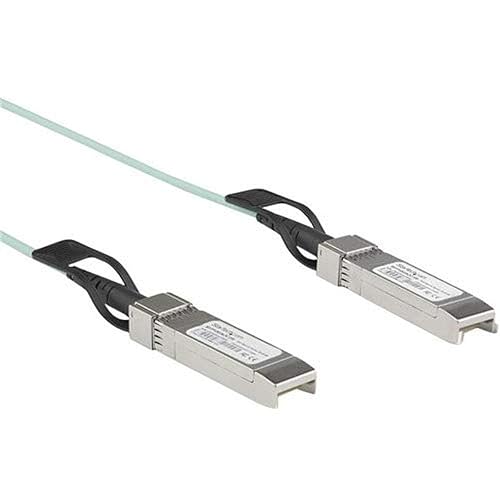 StarTech.com Dell EMC AOC-SFP-10G-5M Compatible 5m/16.4ft 10G SFP+ to SFP+ AOC Cable - 10GbE SFP+ Active Optical Fiber - 10Gbps SFP Plus/Mini GBIC/Transceiver Module Cable (AOCSFP10G5ME)